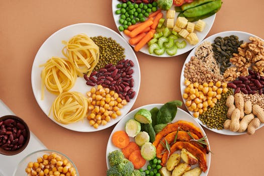 colorful grains and legumes