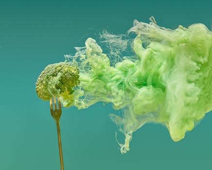 fresh steamed broccoli